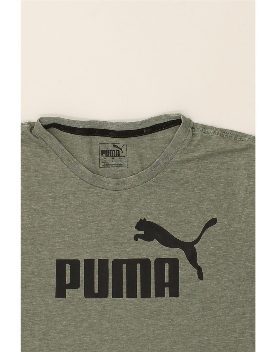 PUMA Mens Graphic T-Shirt Top Small Green | Vintage Puma | Thrift | Second-Hand Puma | Used Clothing | Messina Hembry 
