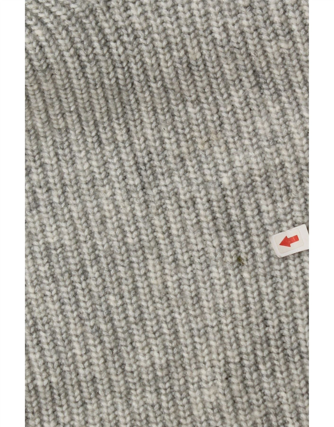 Suéter feminino Marks & Spencer com decote em V Reino Unido 14 poliéster cinza médio