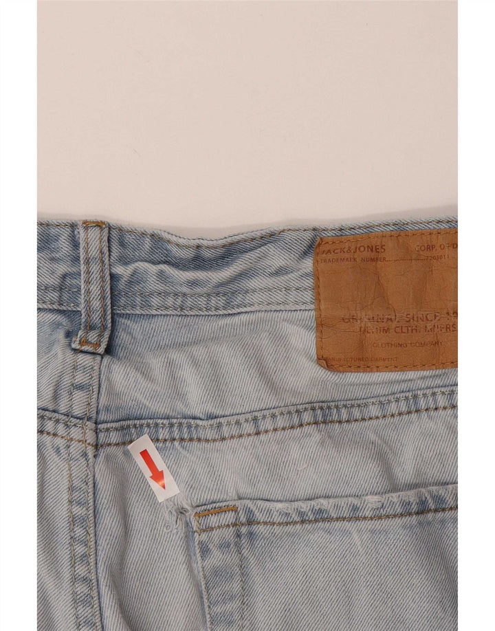 Shorts jeans masculino Jack & Jones grande W34 algodão azul