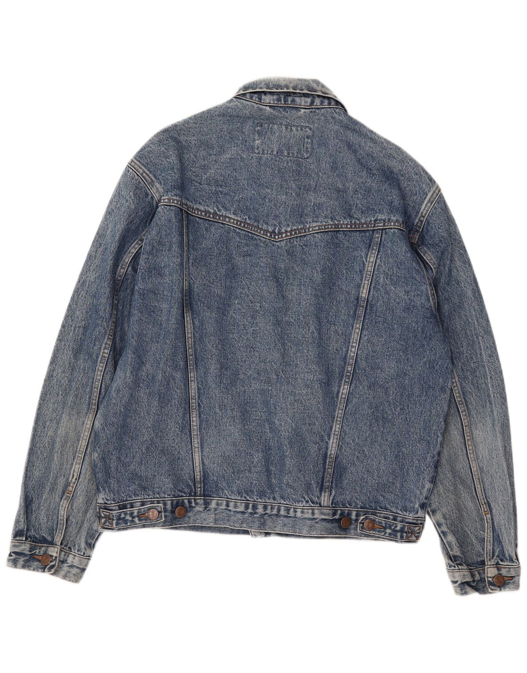Jaqueta jeans masculina Wrangler UK 40 grande algodão azul