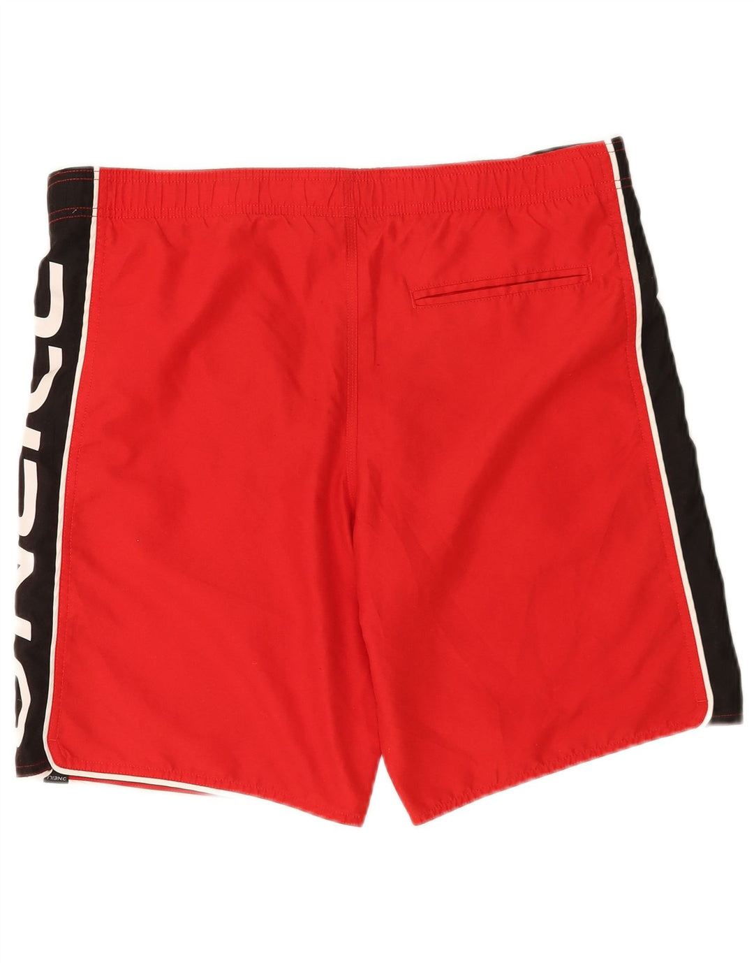 Shorts de natação masculino O'Neal gráfico grande bloco colorido vermelho