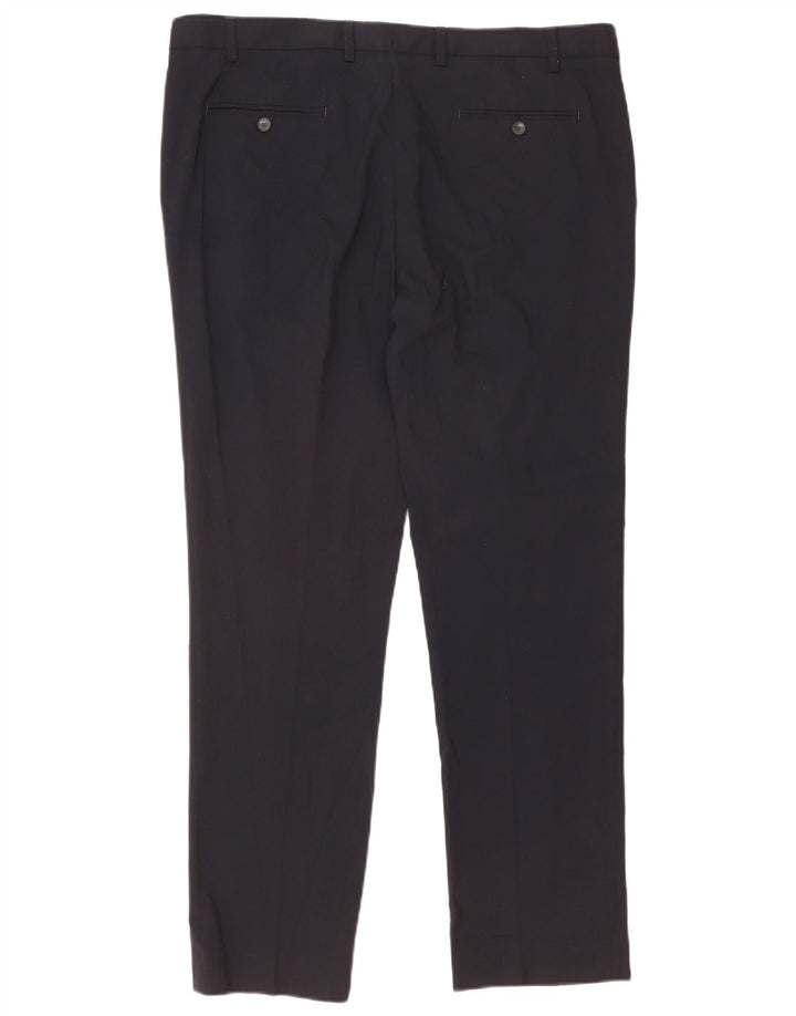 Calça Chino Slim Masculina Marks & Spencer W40 L33 Azul Marinho Poliéster