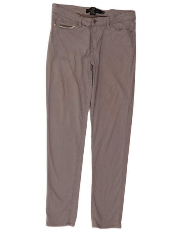Calça skinny casual feminina Calvin Klein US 10 médio W30 L31 algodão cinza