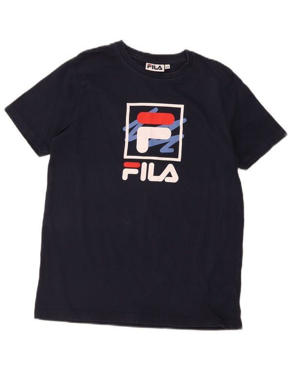 Top Fila Boys Graphic T-Shirt 11-12 Anos Azul Marinho