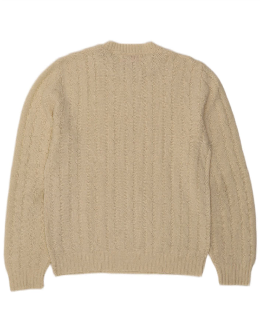 Suéter masculino Jantzen com gola redonda, médio off white