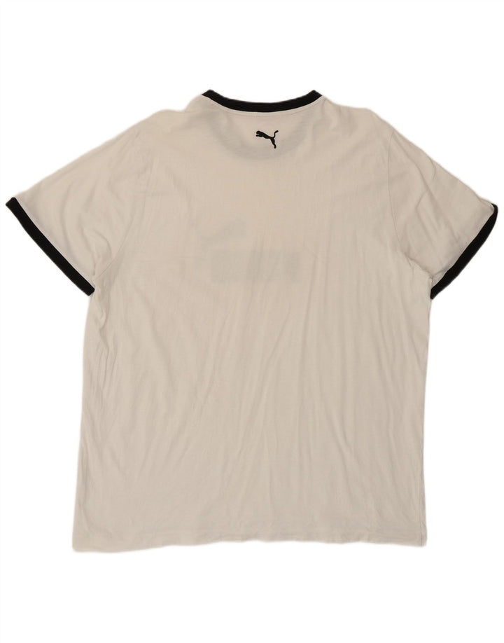 Camiseta gráfica masculina Puma Top 2XL branca