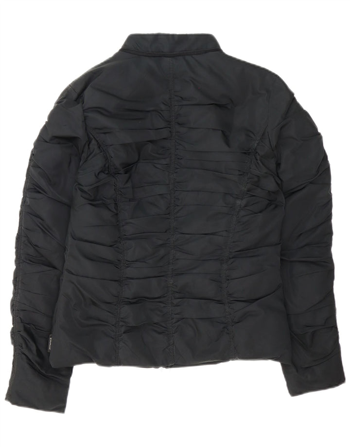 Jaqueta acolchoada feminina Moncler tamanho 2 poliéster preto médio
