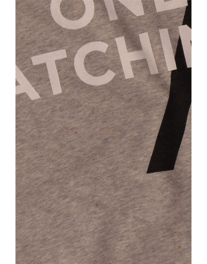 Zara moletom gráfico masculino Jumper XL cinza algodão