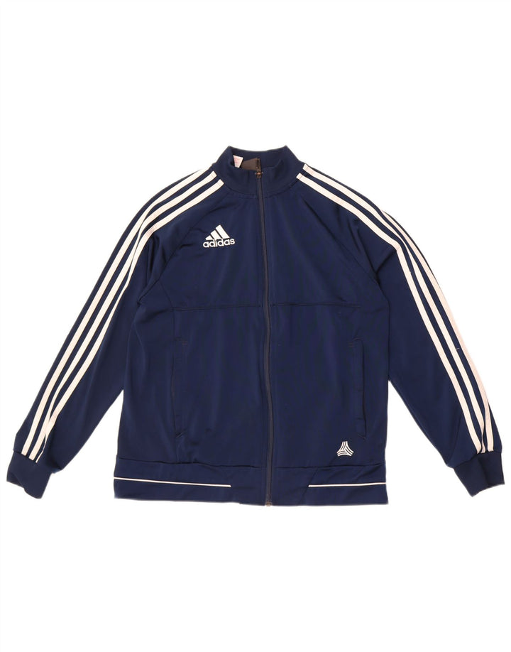 Casaco de treino Adidas menino 13-14 anos azul marinho poliéster