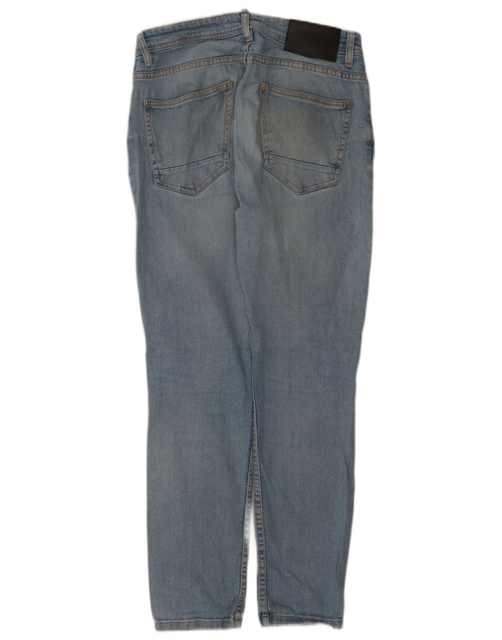 Zara Mens Slim Jeans EU 40 Médio W31 L30 Azul Algodão