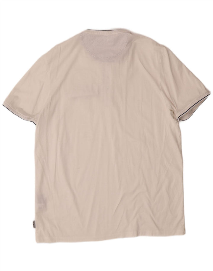 Camiseta masculina TED BAKER grande algodão branco