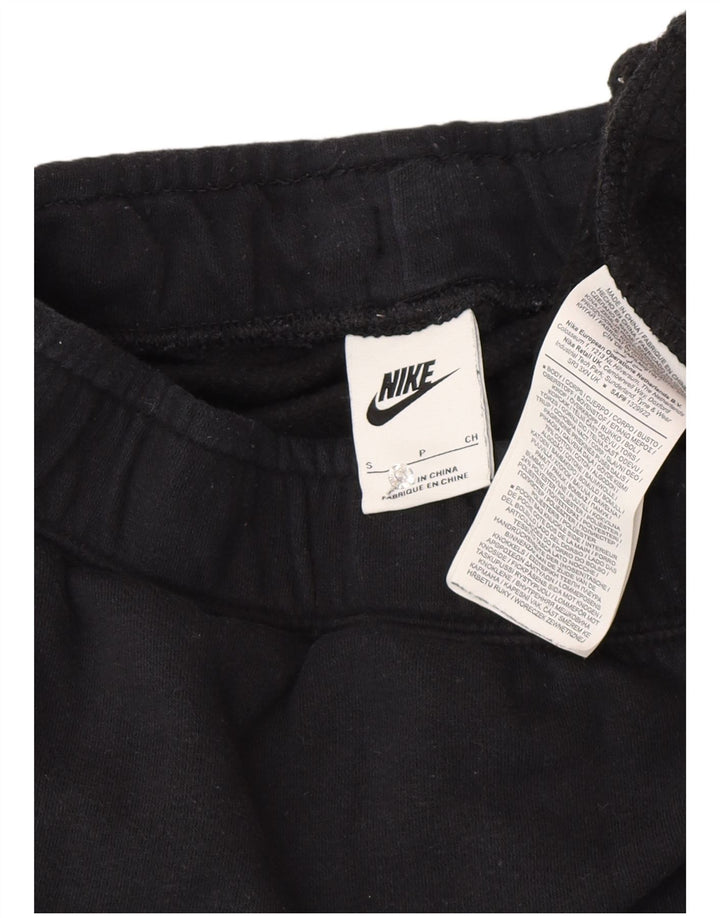 Nike masculino gráfico agasalho calças joggers pequeno algodão preto