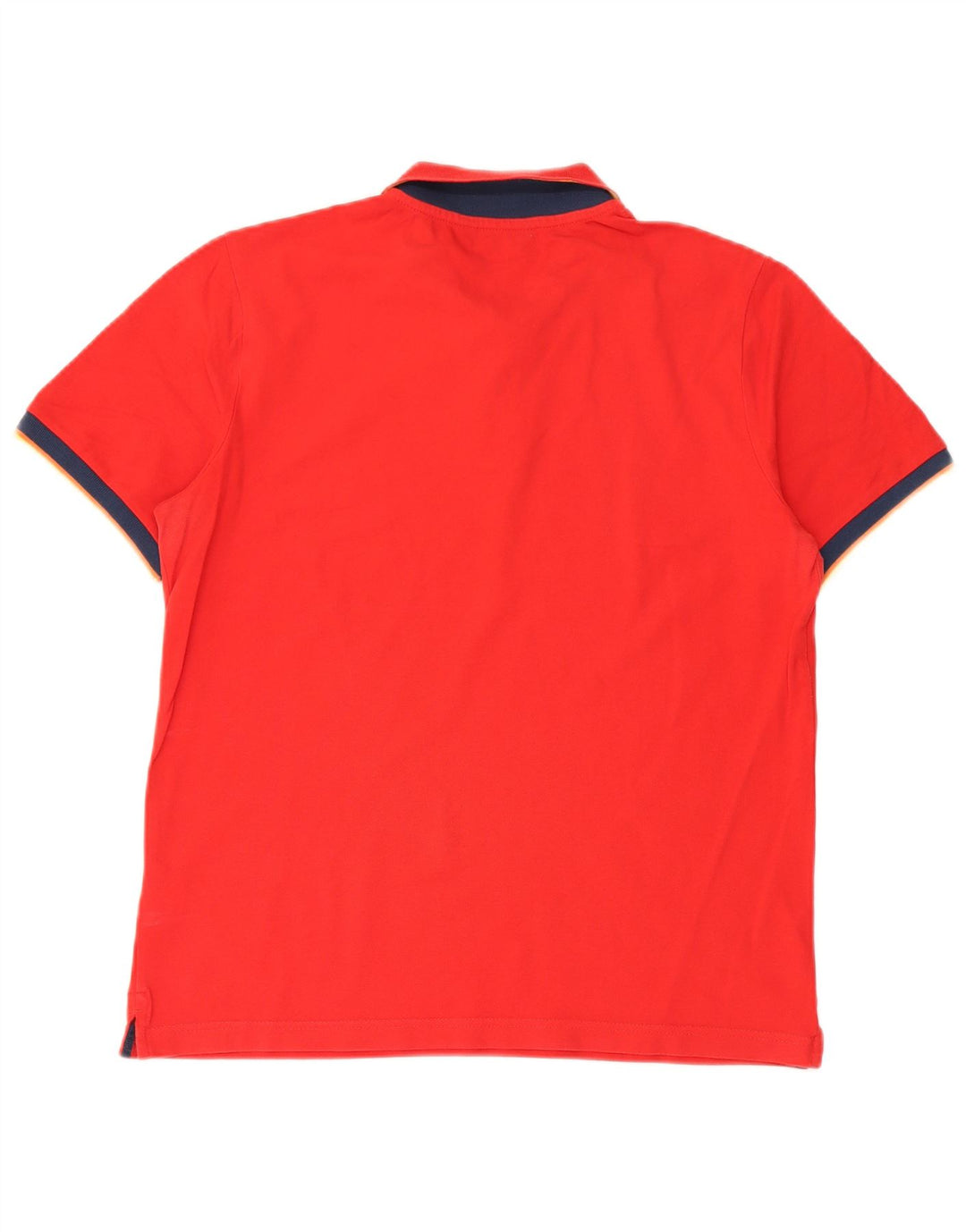 Camisa polo masculina K-Way grande algodão colorblock vermelho