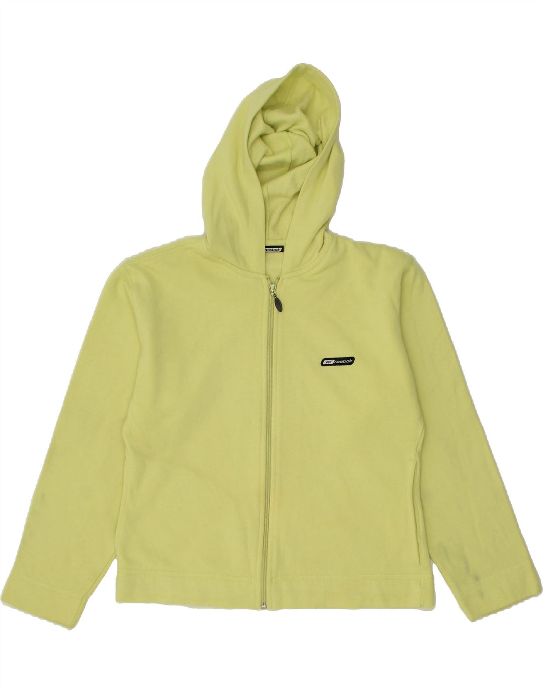 REEBOK Boys Zip Hoodie Sweater 13-14 Years XL Green Polyester Vintage Reebok and Second-Hand Reebok from Messina Hembry 