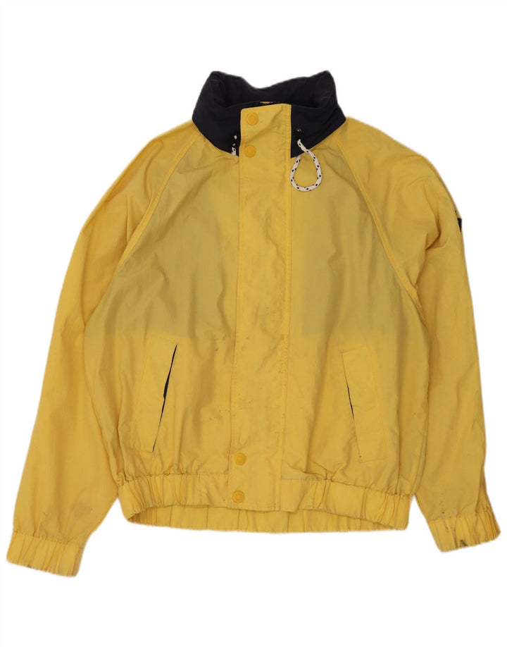 Jaqueta de chuva masculina Tommy Hilfiger com capuz Reino Unido 38 Nylon amarelo médio