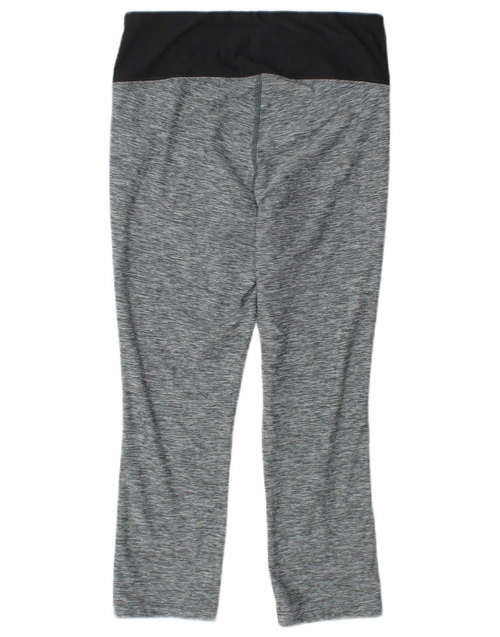 New Balance Womens Performance Capri Leggings Reino Unido 10 Pequeno Cinza Flecked