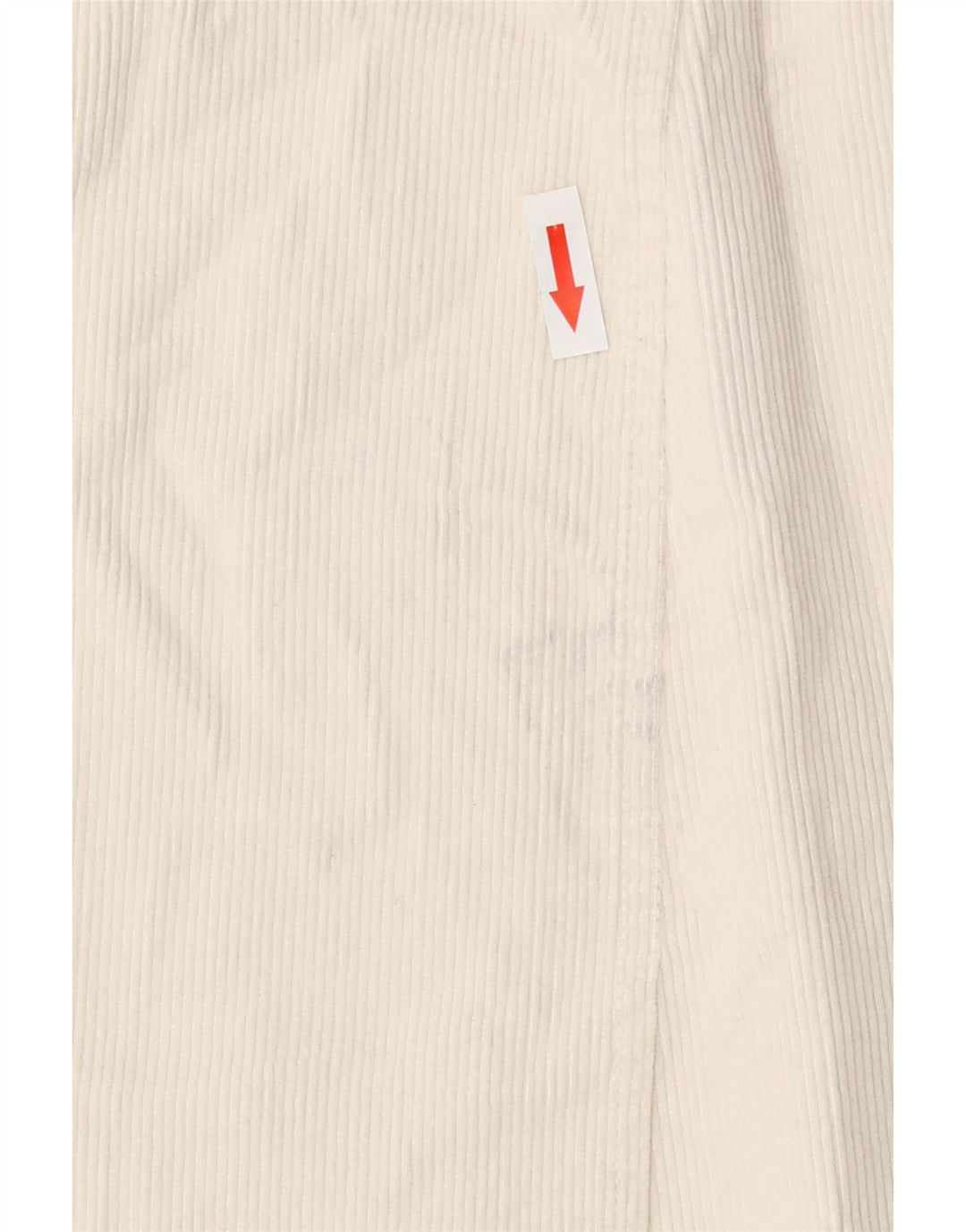Zara Saia feminina de veludo cotelê médio W28 algodão branco
