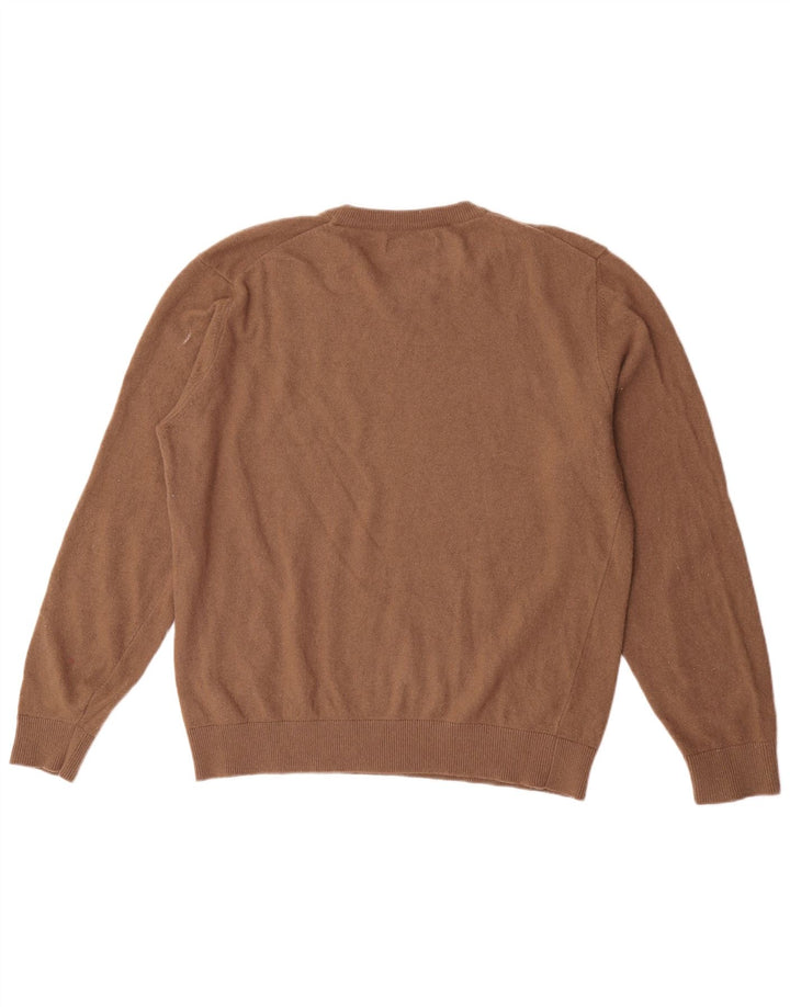 Suéter masculino Replay com gola redonda 2XL lã marrom