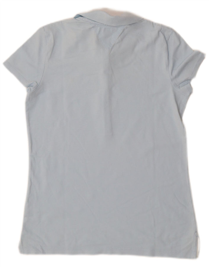 Camisa polo feminina Tommy Hilfiger Reino Unido 10 pequena azul