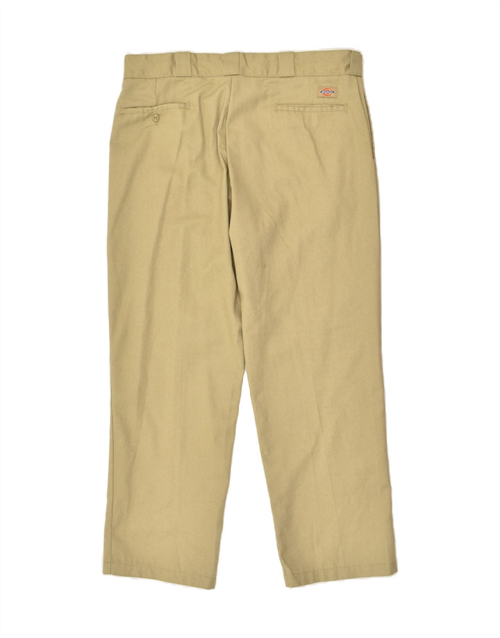 DICKIES Mens Tapered Chino Trousers W38 L30 Khaki Cotton Vintage Dickies and Second-Hand Dickies from Messina Hembry 