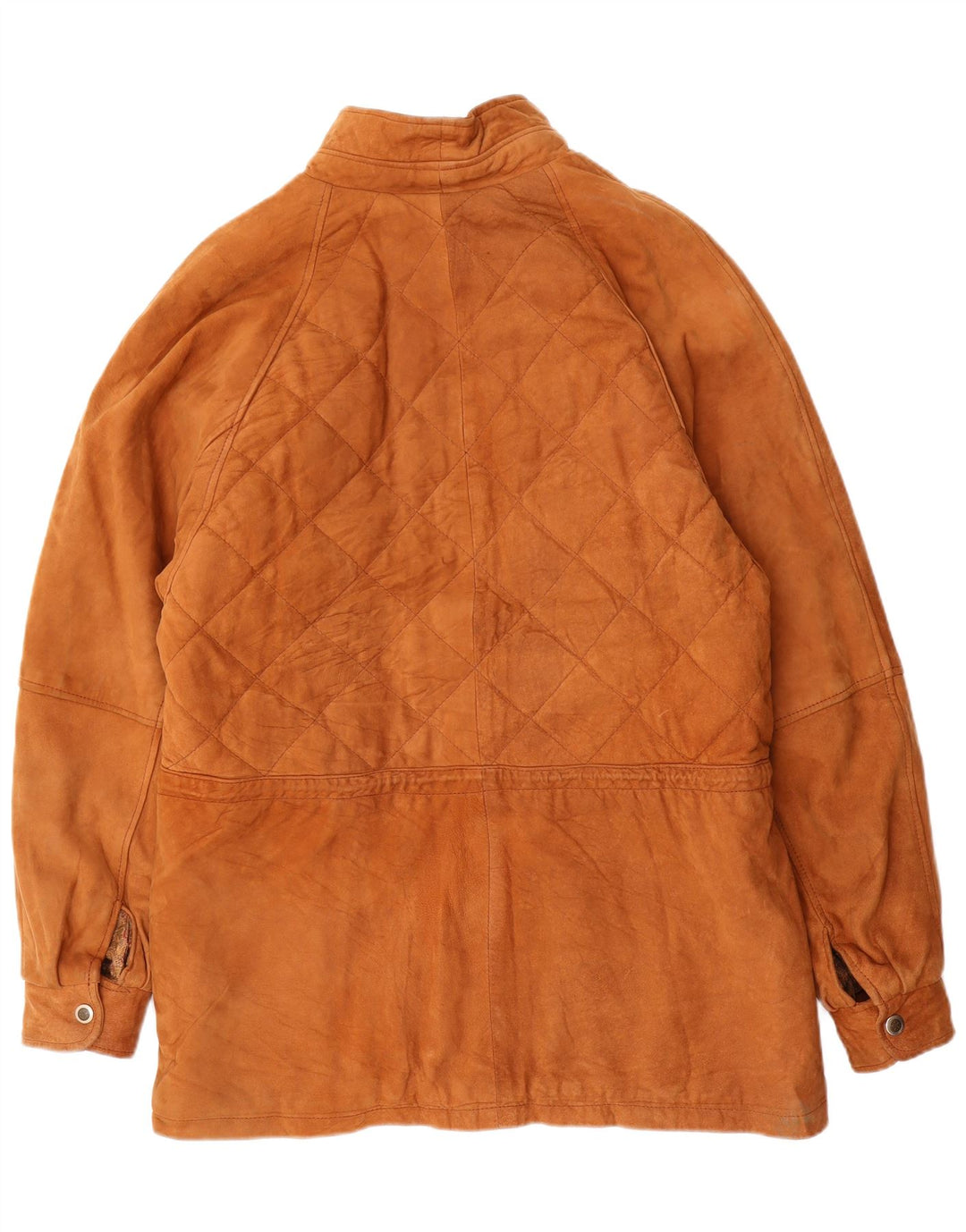 Jaqueta masculina vintage de camurça UK 42 XL couro marrom