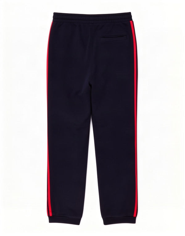 Calça de treino feminina Adidas Joggers UK 12/14 médio azul marinho algodão