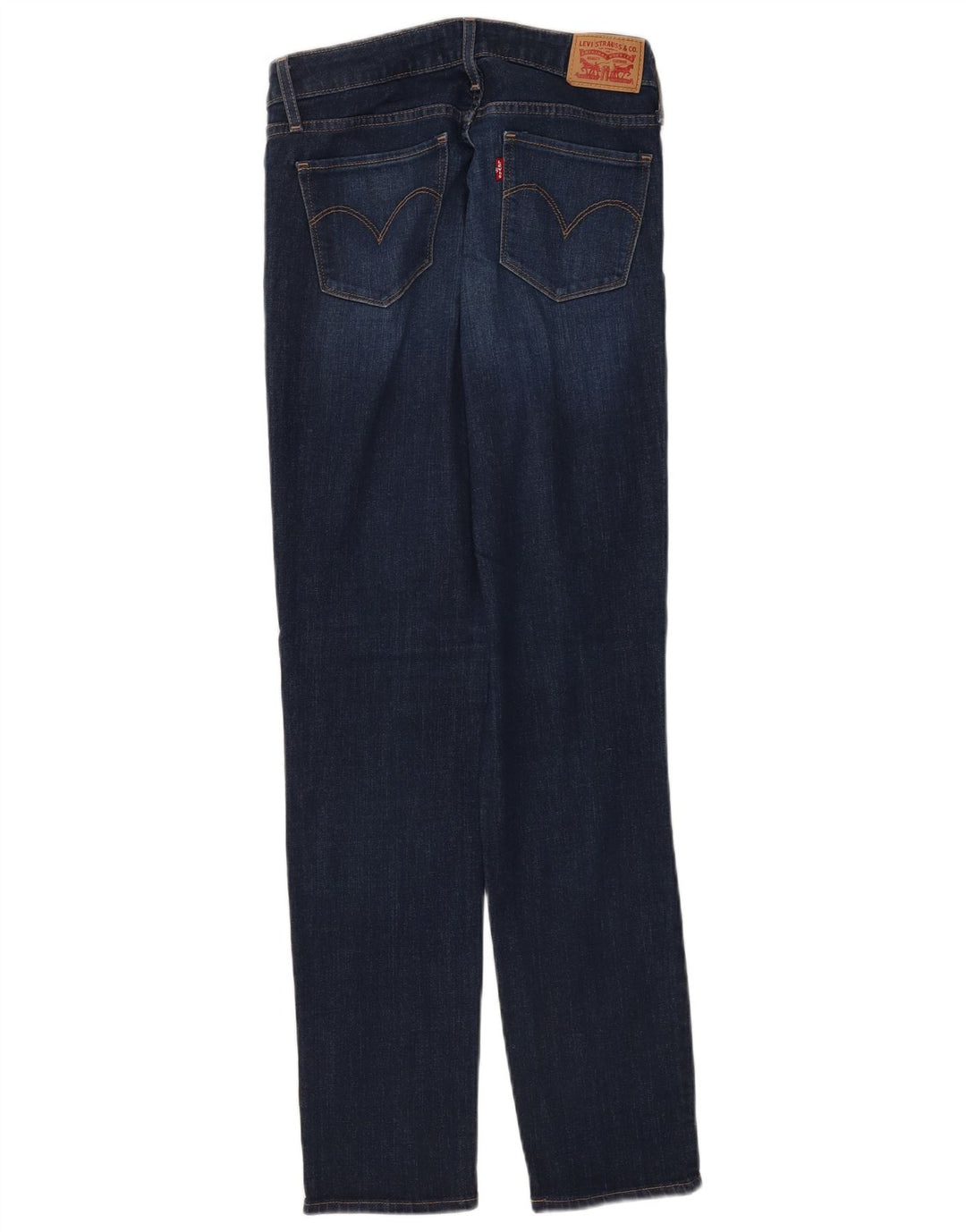Calça jeans feminina Levi's 712 Slim W28 L32 azul marinho algodão