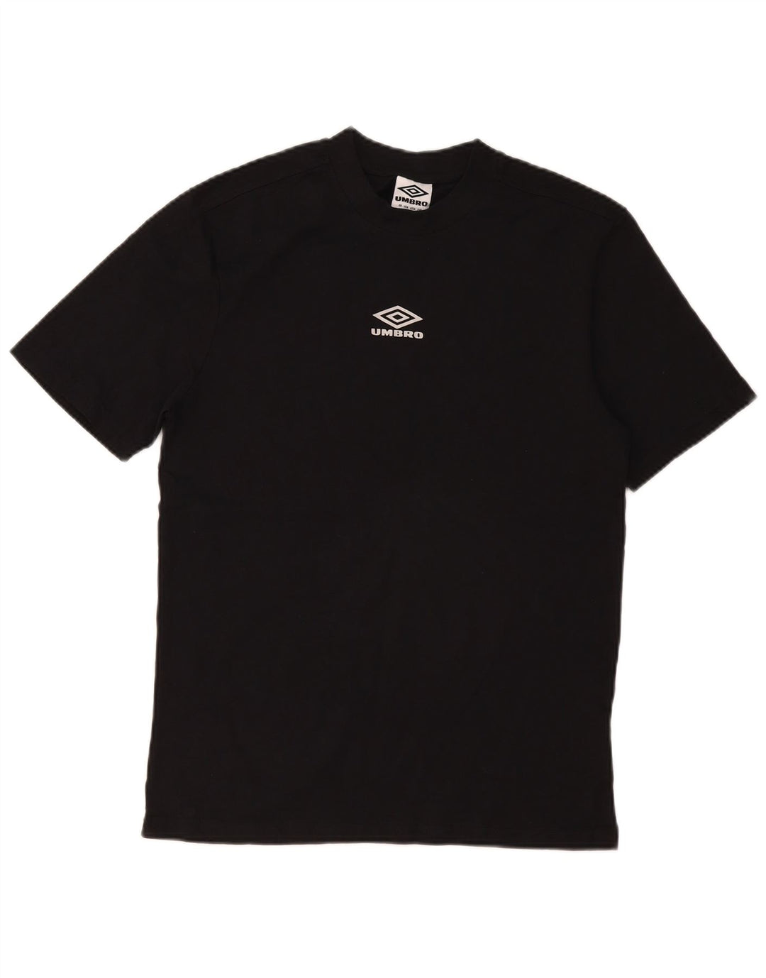 Camiseta masculina gráfica Umbro Top pequeno algodão preto