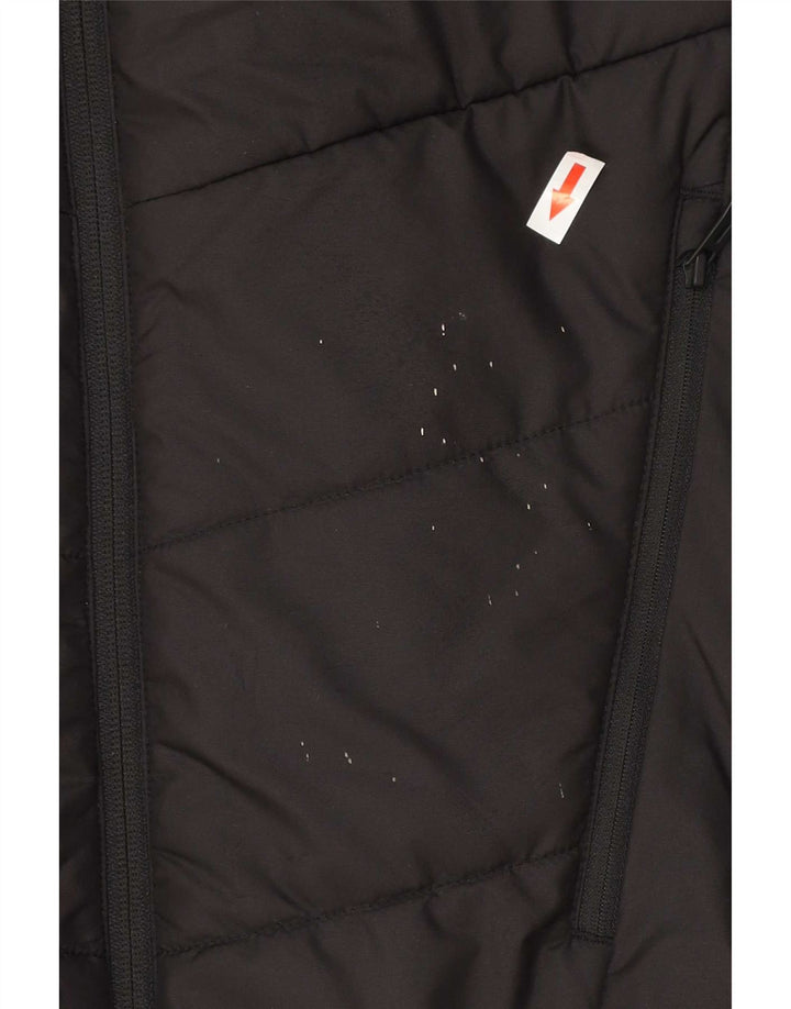 Jaqueta masculina acolchoada com capuz gráfico Puma UK 36 poliéster preto pequeno