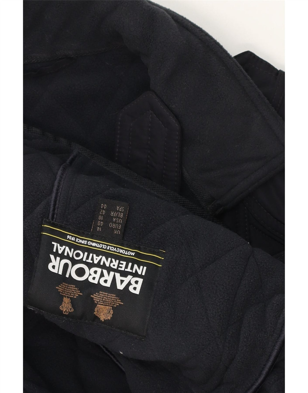 Jaqueta acolchoada feminina Barbour UK 14 grande azul marinho
