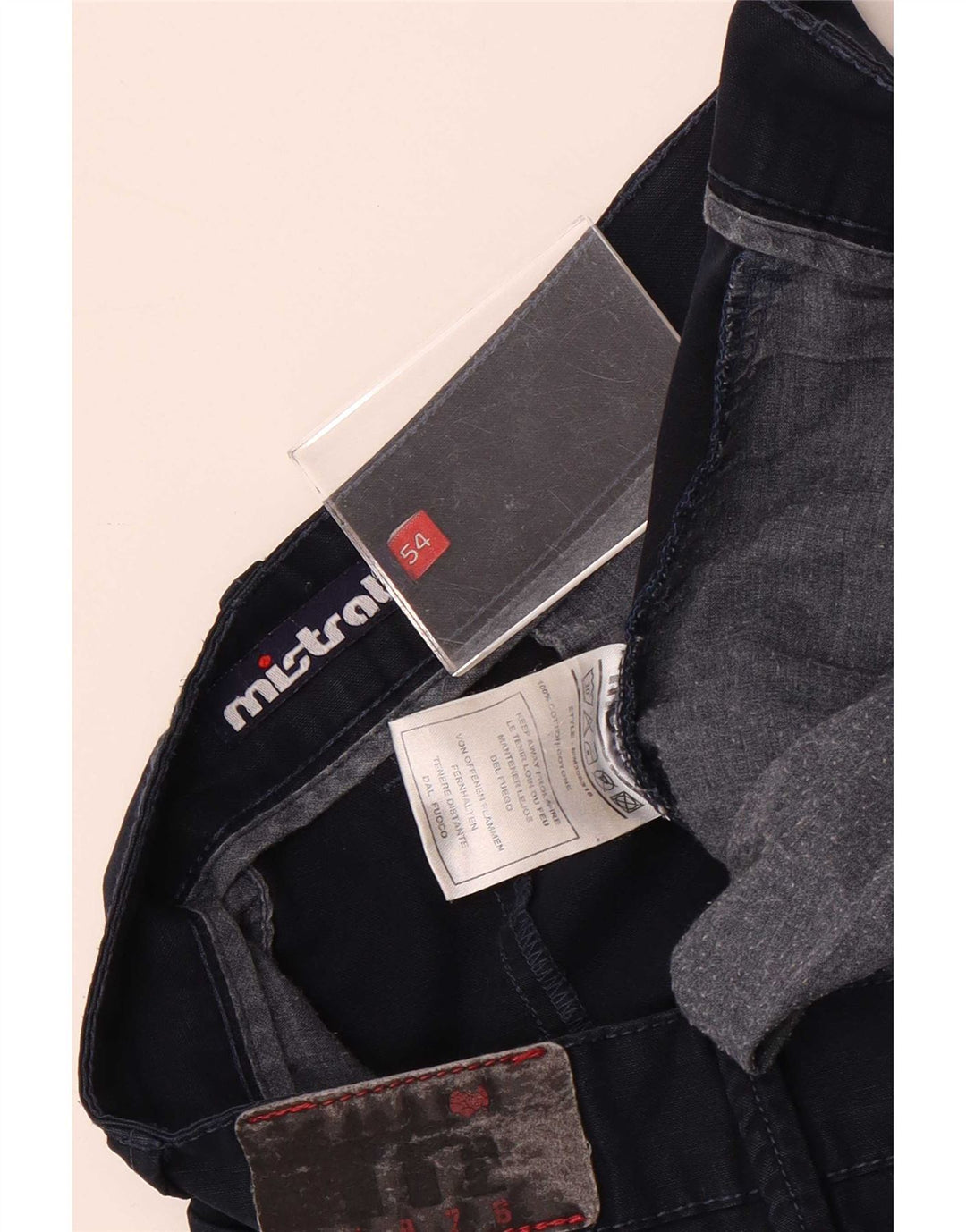 Shorts cargo masculino Mistral IT 54 2XL W38 algodão azul marinho