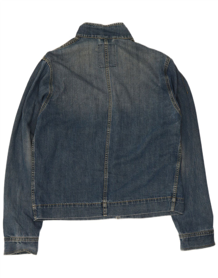 Jaqueta jeans masculina Playlife UK 42 XL algodão azul