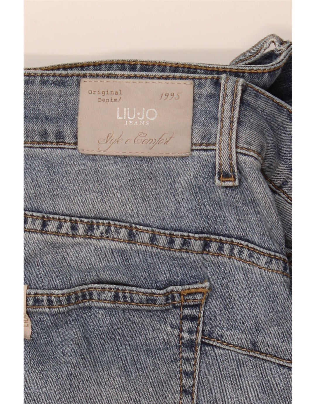 Liu Jo Jeans skinny feminino desgastado W30 L30 azul
