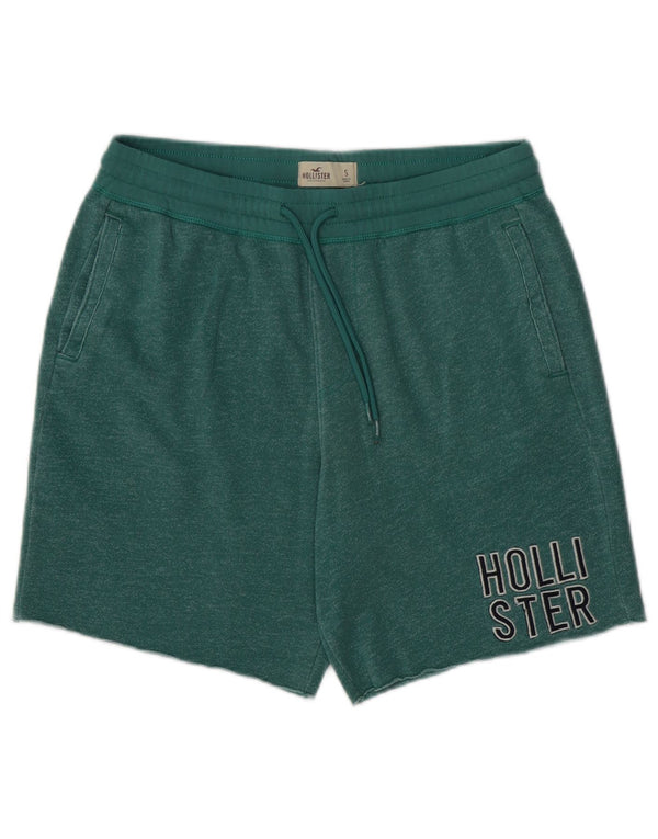 Shorts esportivos gráficos masculinos Hollister pequeno algodão verde