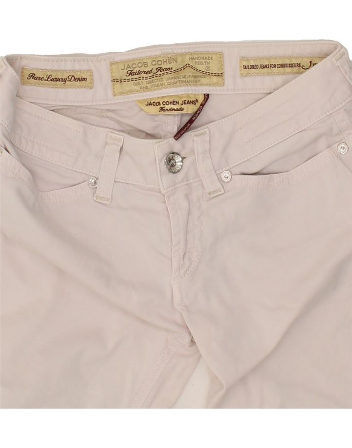 JACOB COHEN Womens Crop Straight Jeans W26 L26 Pink Cotton Vintage Jacob Cohen and Second-Hand Jacob Cohen from Messina Hembry 
