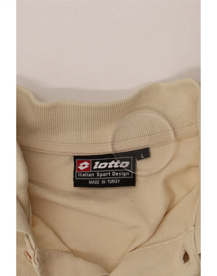 Camisa polo masculina LOTTO grande bege