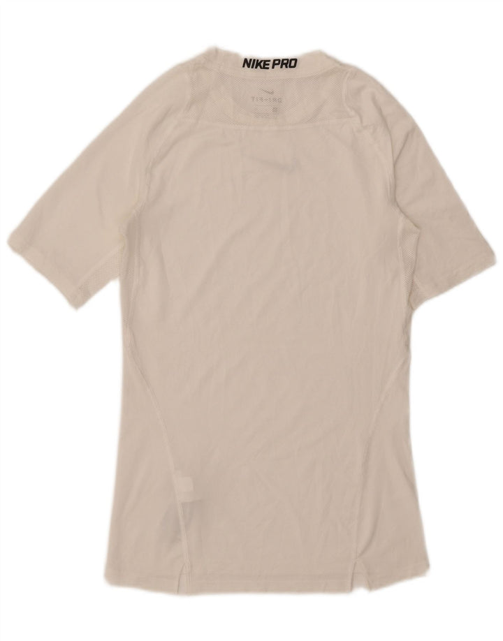 Camiseta Nike Masculina Dri Fit Graphic Top Pequeno Poliéster Branco