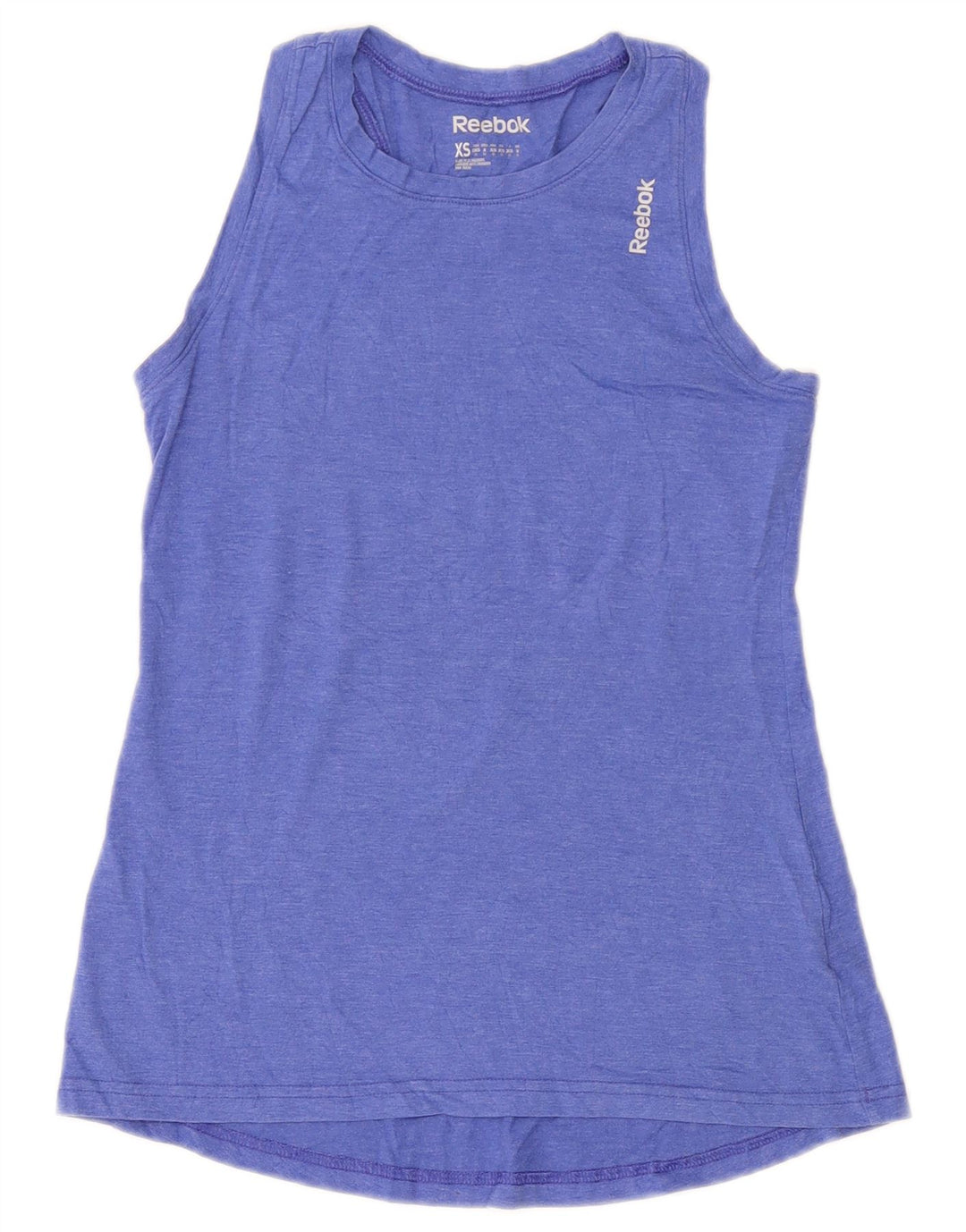 Colete feminino REEBOK UK 8 pequeno poliéster azul