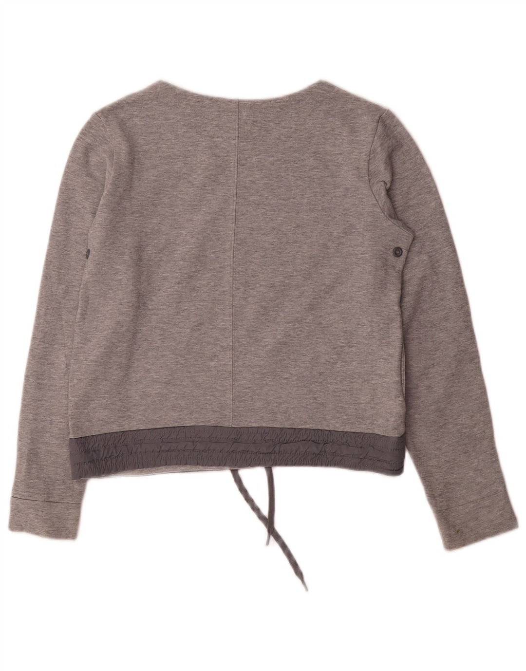 Moletom Nike Feminino Crop Jumper UK 10 Pequeno Algodão Cinza