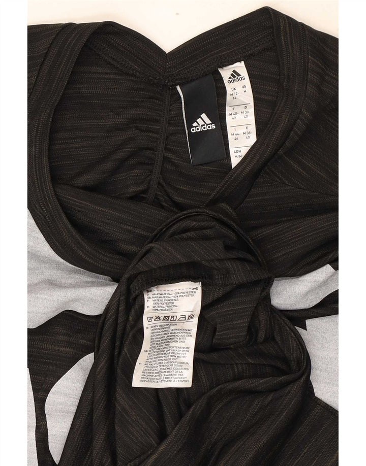 Camiseta Adidas Feminina Graphic UK 12/14 Cinza Médio Poliéster Flecked