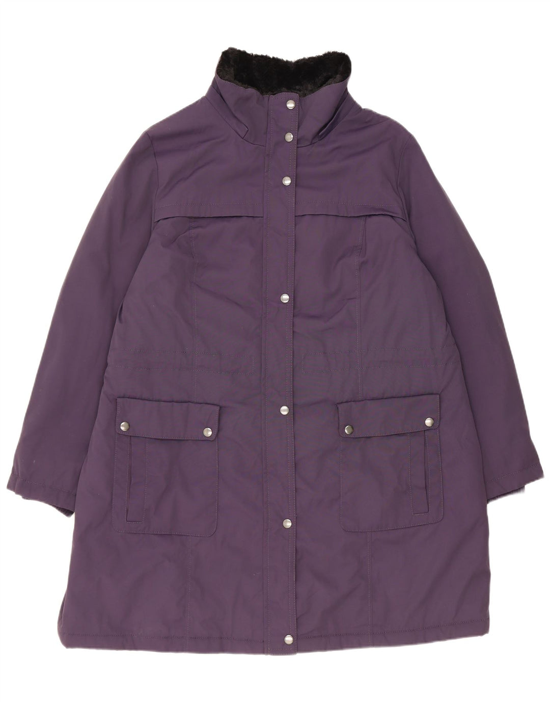 Casaco acolchoado feminino Marks & Spencer UK 18 XL roxo poliamida