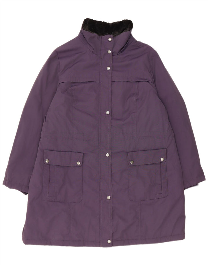 Casaco acolchoado feminino Marks & Spencer UK 18 XL roxo poliamida