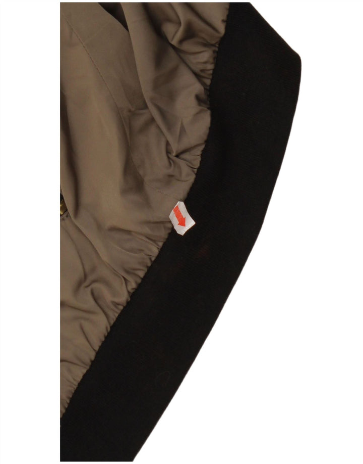 Jaqueta bomber oversized feminina ZARA Reino Unido 10 algodão verde pequeno