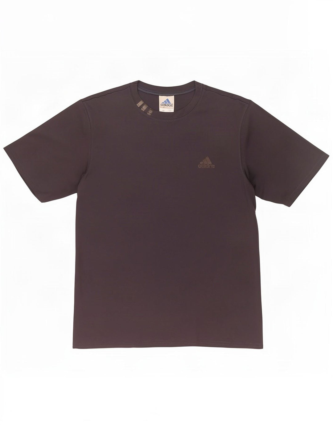 Camiseta masculina Adidas grande poliéster cinza