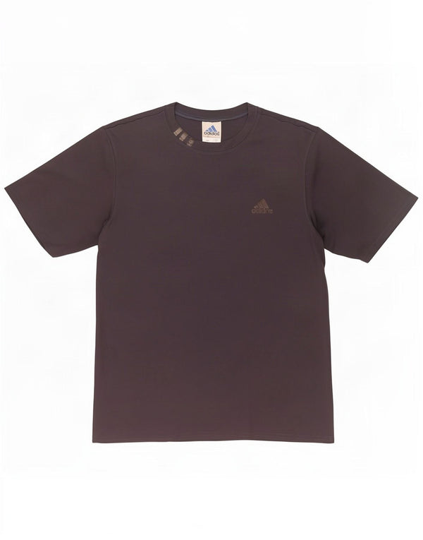 Camiseta masculina Adidas grande poliéster cinza