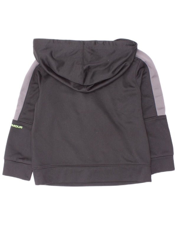 Suéter gráfico com capuz Under Armour para bebês meninos 18-24 meses preto colorblock