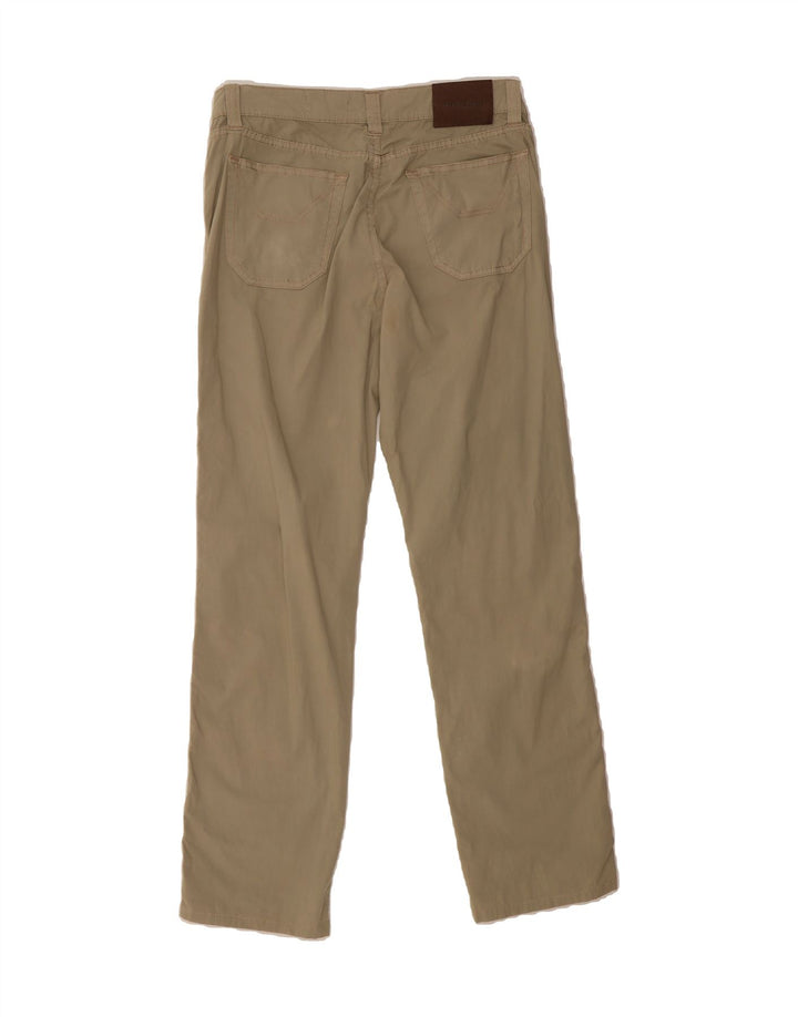 JECKERSON Womens Straight Casual Trousers W32 L30  Beige Cotton Vintage Jeckerson and Second-Hand Jeckerson from Messina Hembry 