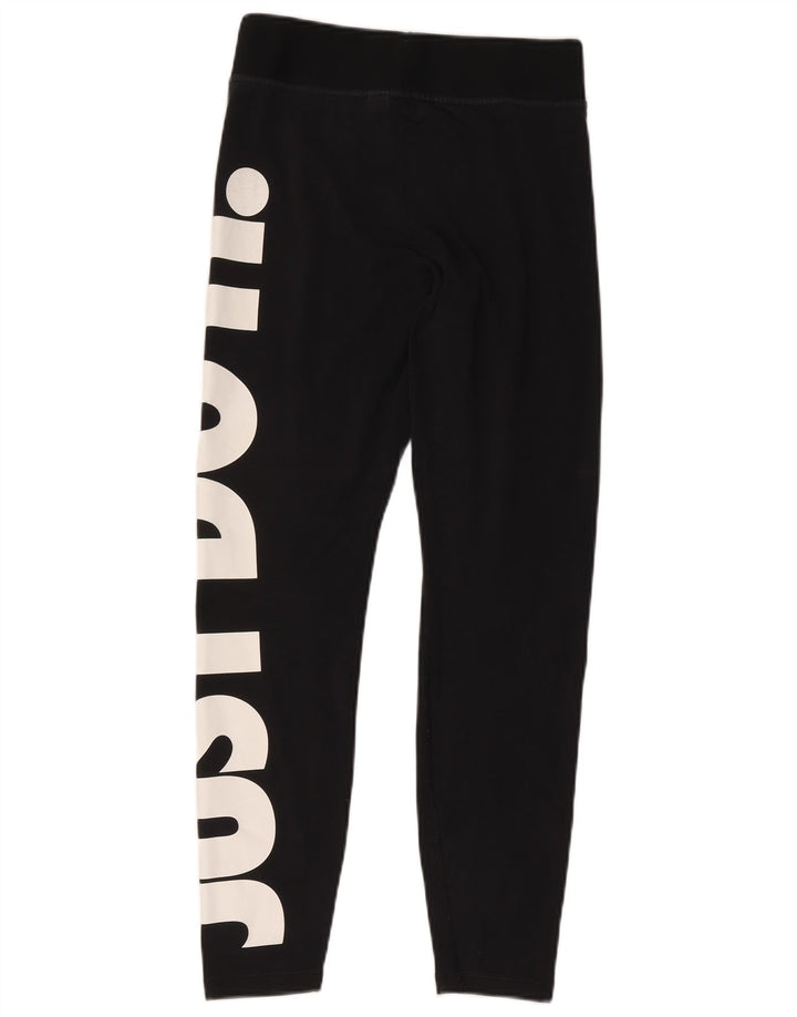 Leggings Nike Femininas Graphic UK 12 Médio Preto Poliéster