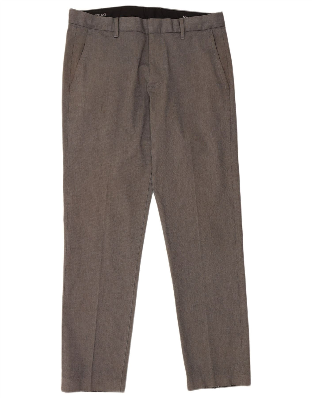 BONOBOS Calça masculina slim casual W31 L30 algodão cinza