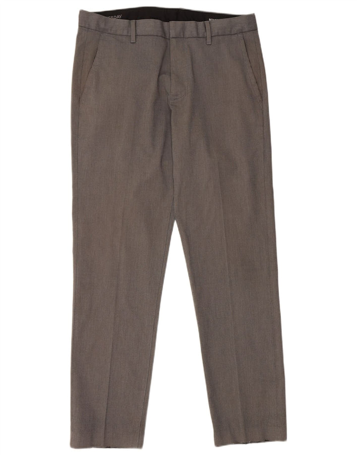 BONOBOS Calça masculina slim casual W31 L30 algodão cinza